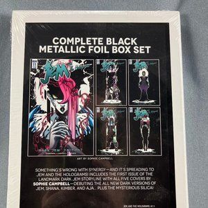 Jem and the Holograms #11 Complete Black Metallic Foil Covers Sealed Box Set
